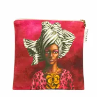 Kosmetiktasche-Schminktasche-African-Woman-Imaan-Magenta-1