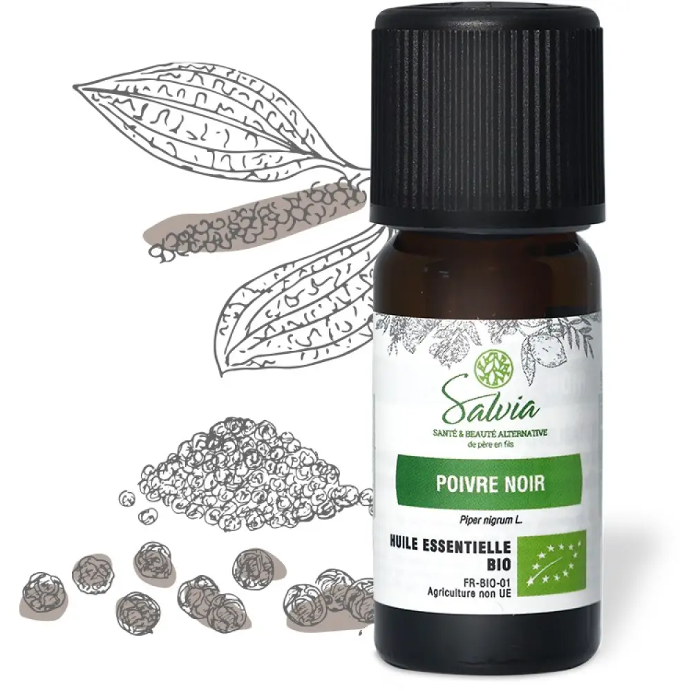 Huile essentielle bio Poivre noir Huile essentielle bio Poivre noir
