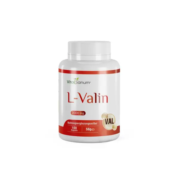 VitaSanum® L-Valine 2000 mg - 100 Gélules pour la Musculation