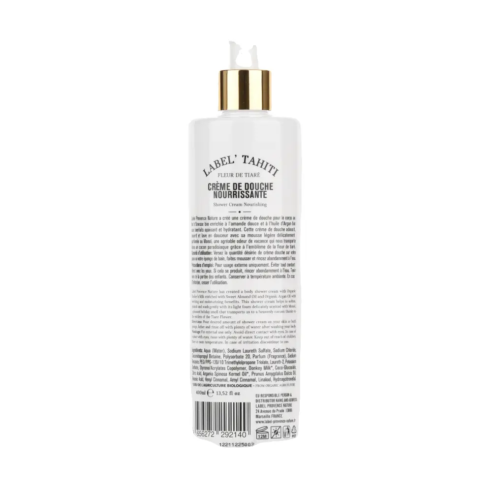 Crème de Douche au lait d'ânesse bio monoï — Bell'Ânesse