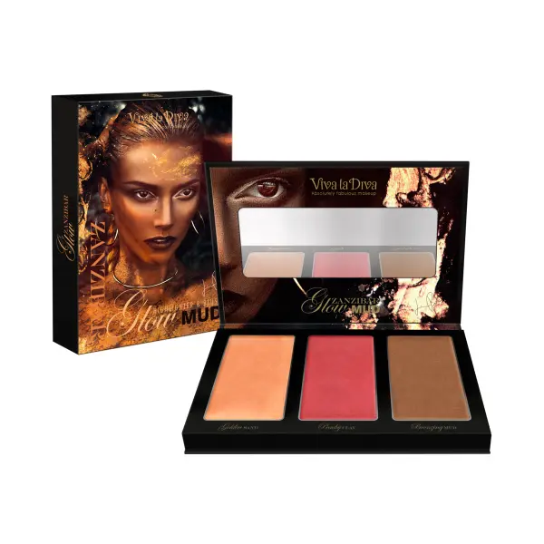 Palette teint vegan Zanzibar glow mud - Viva La Diva