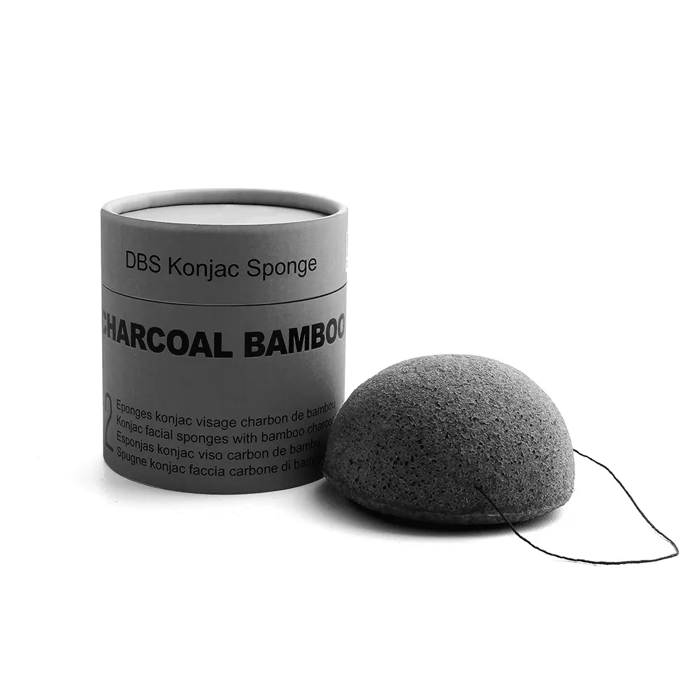 BOITE DUO EPONGES KONJAC DBS CHARBON