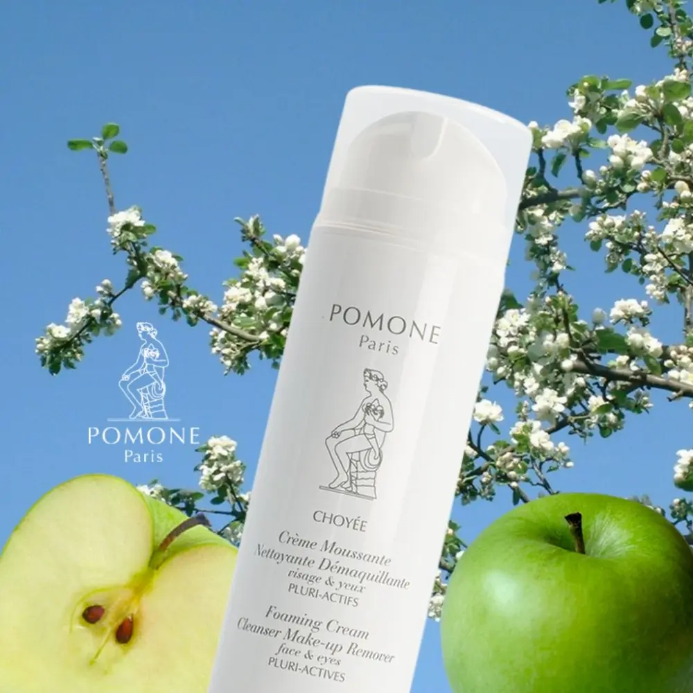POMONE Paris - CRÈME MOUSSANTE NETTOYANTE DÉMAQUILLANTE - Pluri-actifs - Vertus de la Pomme