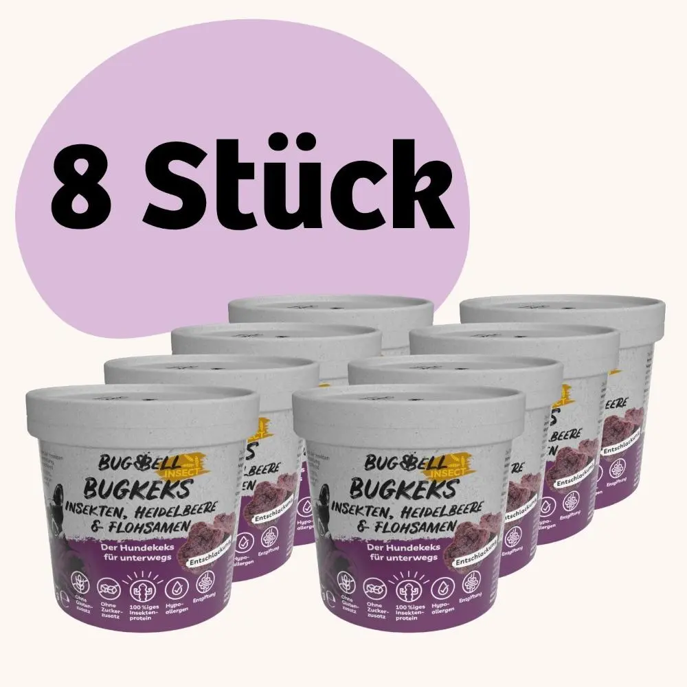 Hundekeksviolett8Stueck