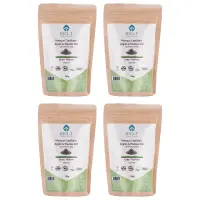 Tonerde & ayurvedische Bio-Kräuter Maske für fettiges Haar - 4er Pack