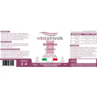 Etichetta Vitalstrands Gummies Biotina