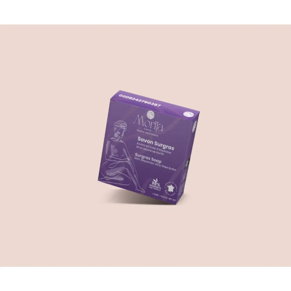 Mockup packaging savon solo fond rose