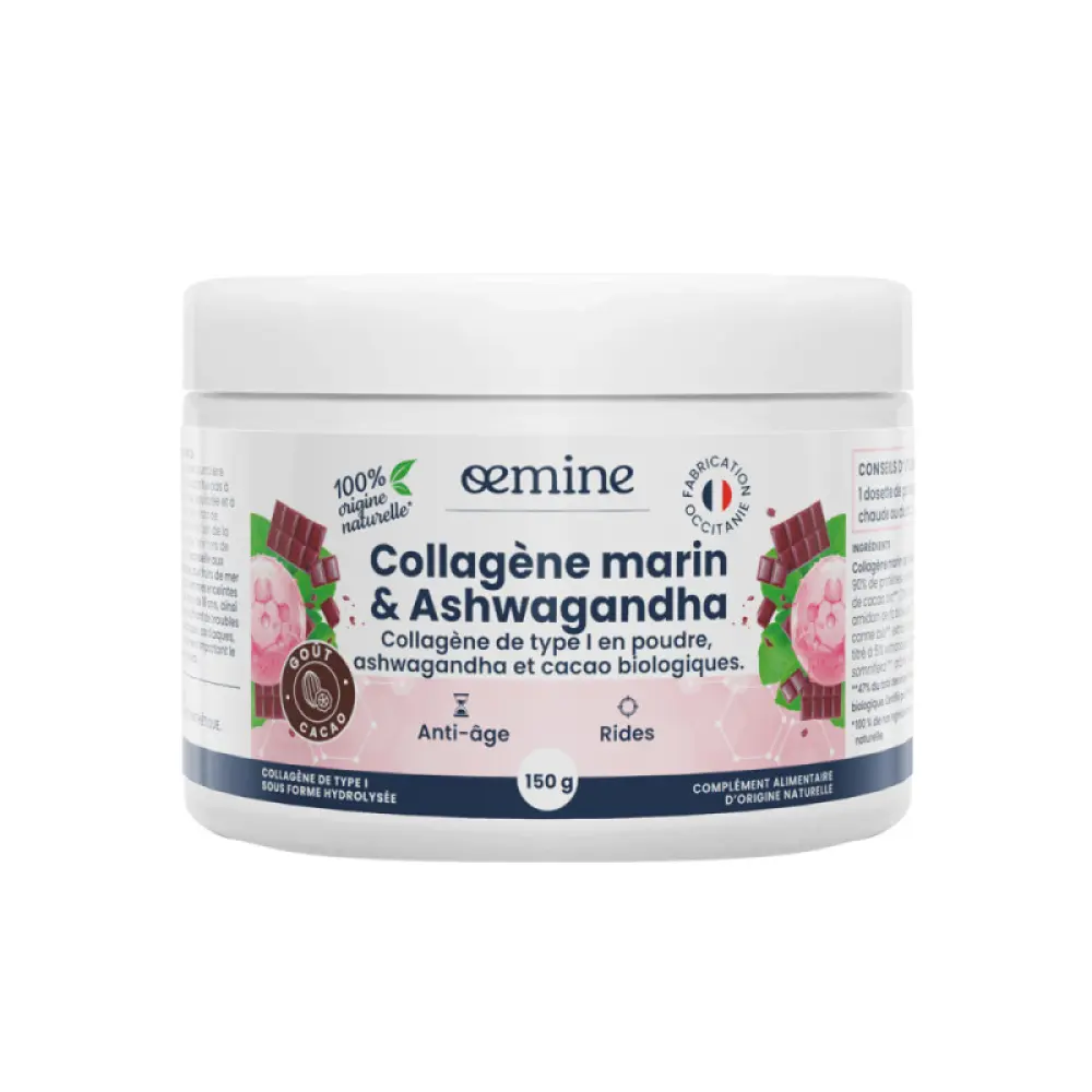 collagène-marin-ashwagandha-et-cacao-oemine