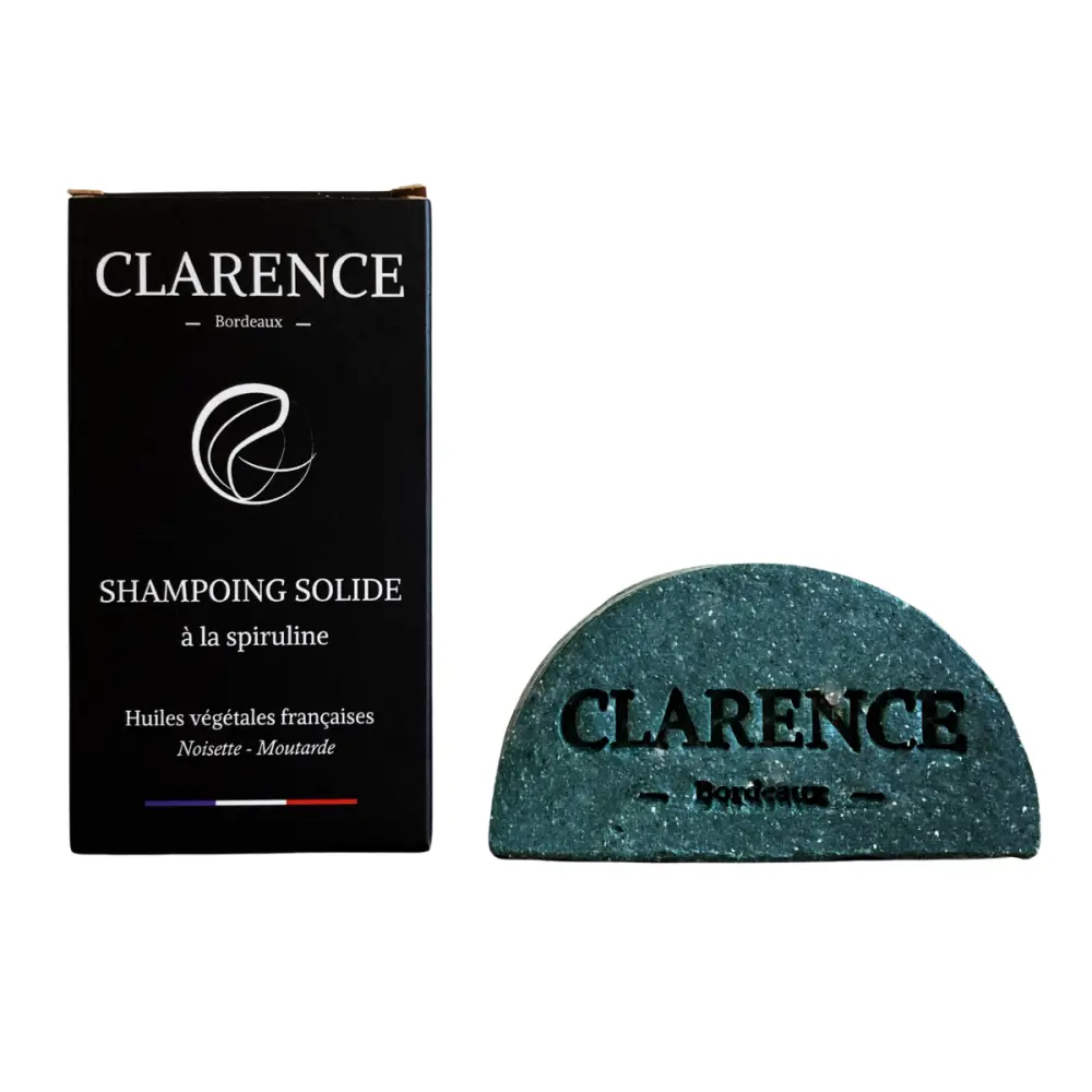Shampoing solide spiruline