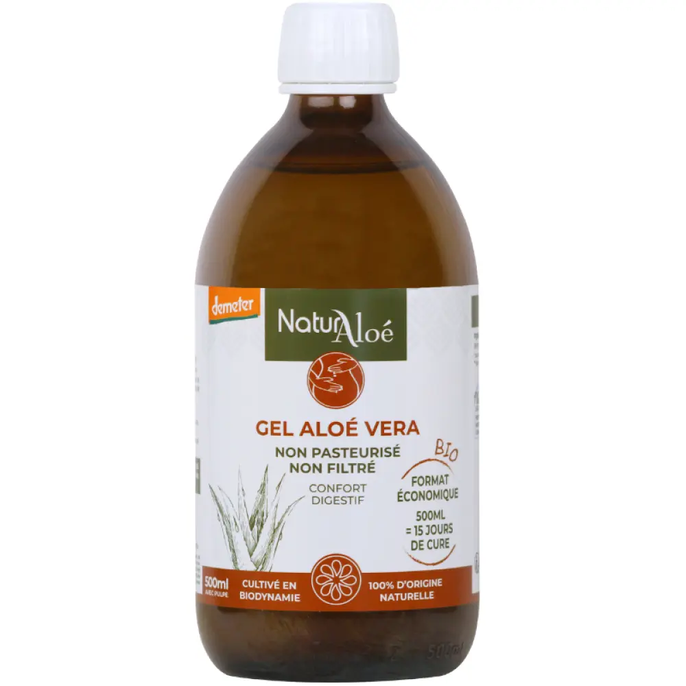 Gel d'Aloé Vera à Boire Non Pasteurisé BIO & DEMETER Gel d'Aloé Vera à Boire Non Pasteurisé BIO & DEMETER