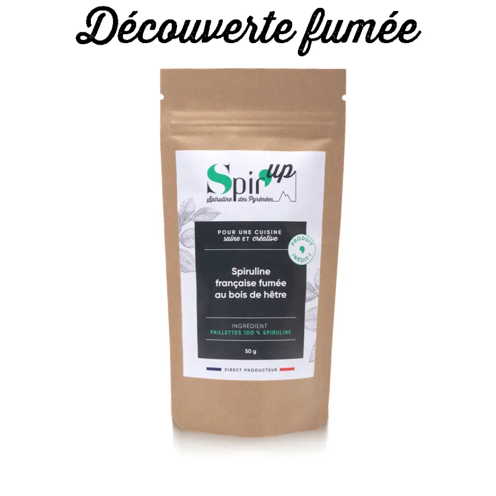 Une spiruline excellente et originale avec une saveur fumée