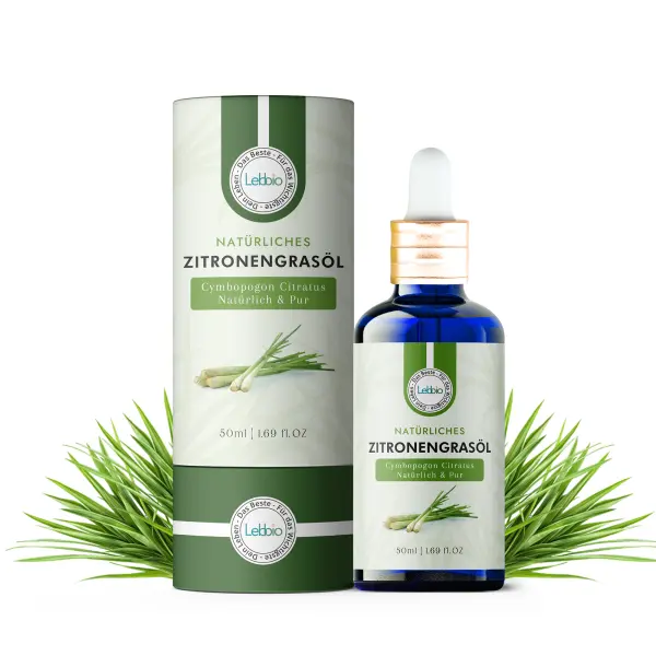 Huile de citronnelle - 100% pure et naturelle