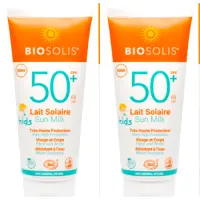 Lait Solaire Bio Kids SPF50+ - Lot de 2
