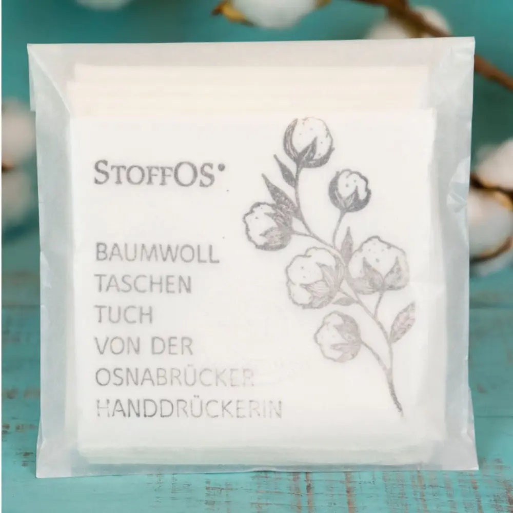 StofftaschentuecherHANDBEDRUCKT5erPack_-Motiv_Baumwollzweig_mit_Spruch_derOS_HanddrueckerinEINLEGER_FRONT_1