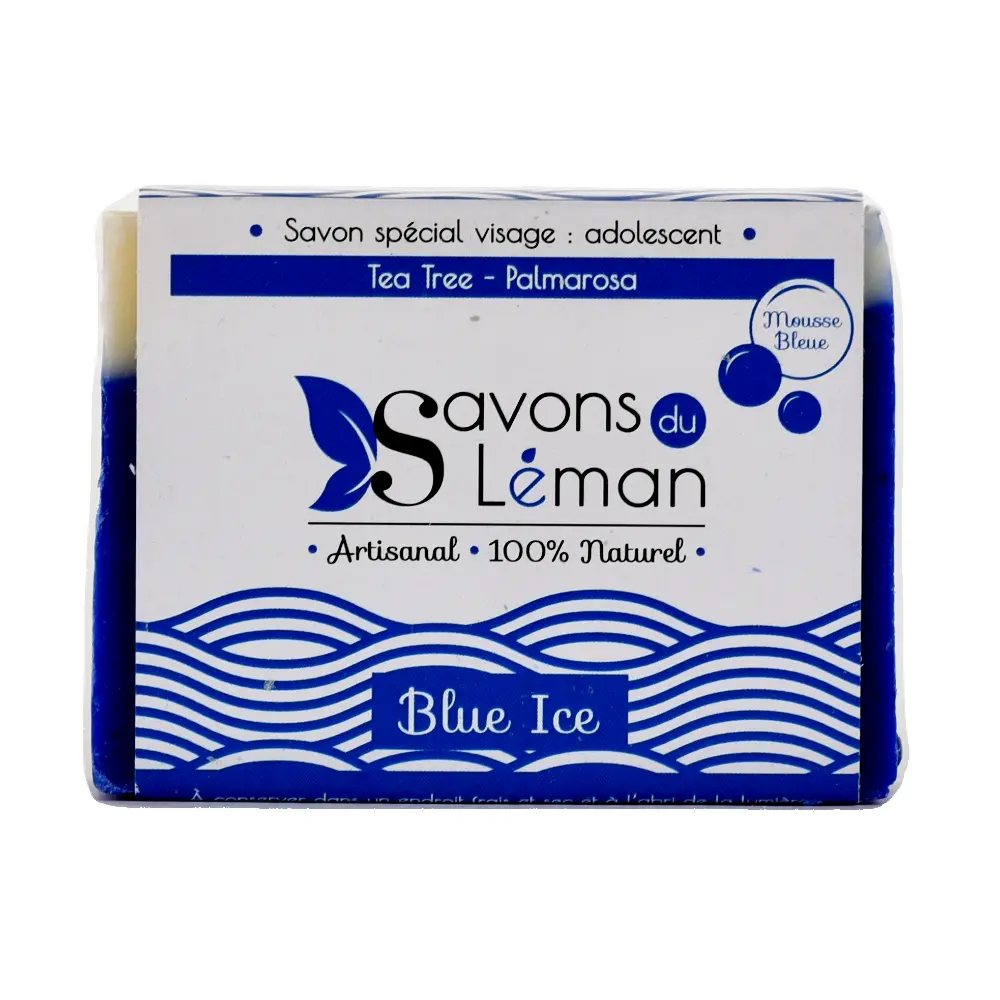 Savon Blue Ice Bio - Visage Adolescent - 50 g Savon Blue Ice Bio - Visage Adolescent - 50 g