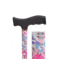 Canne Fleurs Roses et Bleues (1)