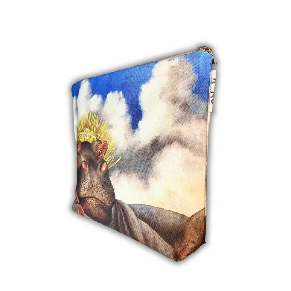 SPIRIT-HIPPO-Waschtasche-Whimsical-Collection-Canvas-Bag-Diagonale-Ansicht