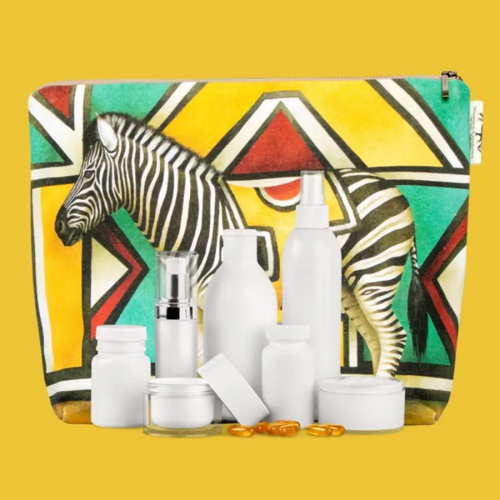 Mzansi-Trading-Waschtasche-NDEBELE-COLLECTION-mit-Produkten