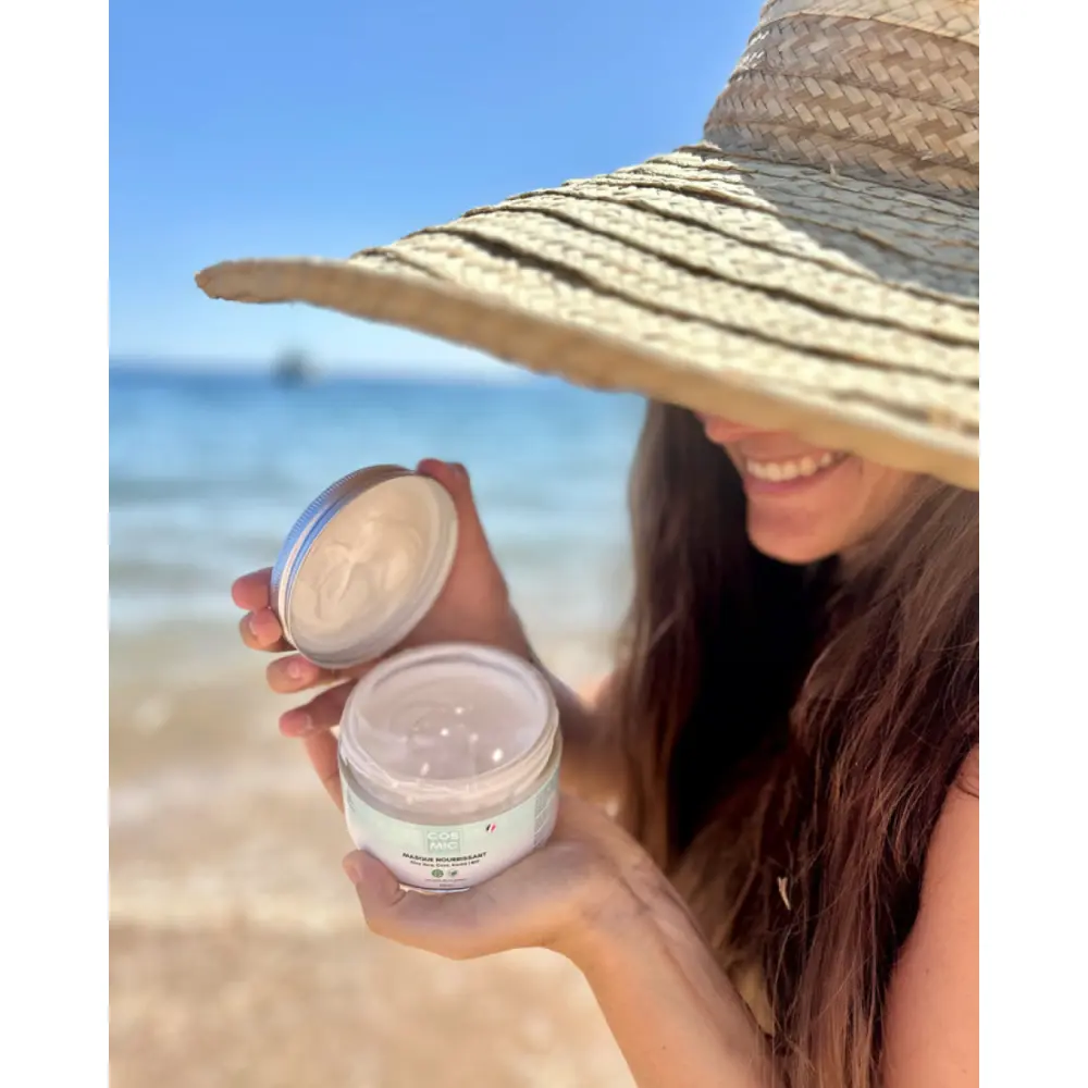 masquenourrissantsoinavecousansrincageleaveincremecoiffantecheveuxsecsabimescheveuxboucles_COSMICHAIRCAREsoincheveuxvegannaturelsanssulfatesanssilicone