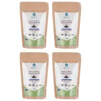 Tonerde & ayurvedische Bio-Kräuter Maske für schuppiges Haar - 4er Pack