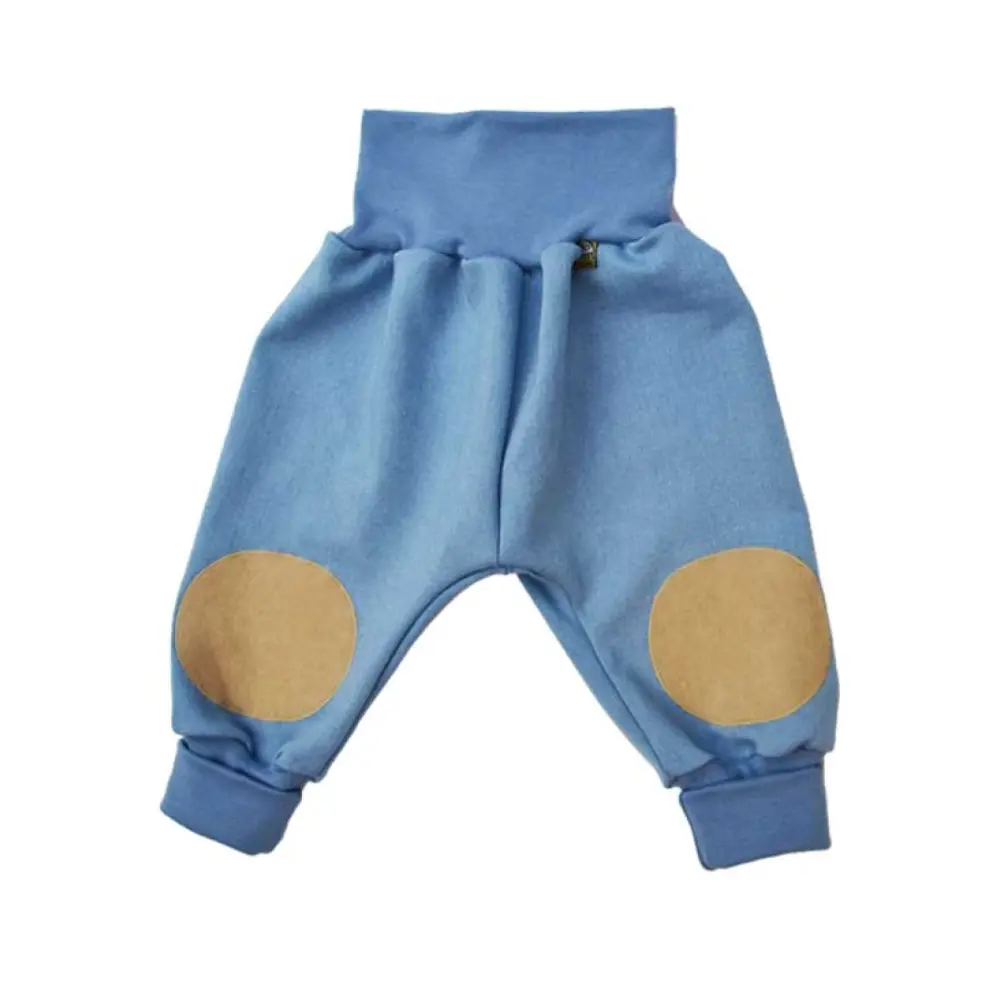 Krabbel-Babyhose-eisblau-jeans-weich