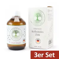 VINETASOL - SET Kolloidales Zink 100ppm / 3 x 500 ml VINETASOL - SET Kolloidales Zink 100ppm / 3 x 500 ml