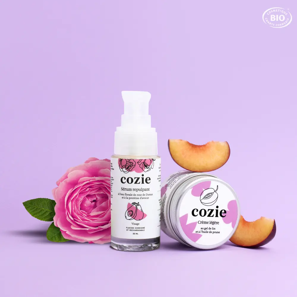 Duo-superglow-cozie-hydrolat-de-rose-gel-de-lin-et-huile-de-prune