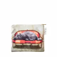 Mzansi-Trading-LEISURE-HIPPO-KOSMETIKTASCHE-aus-der-WHIMSICAL-COLLECTION-Wildlife-at-Leisure-Canvas-Bags