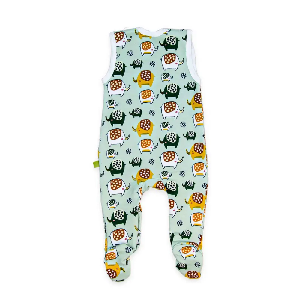 Strampler-ohne-arm-Elefant-baby-bio-Baumwolle-mint-gruen-mit-fuesschen-wickeloeffnung