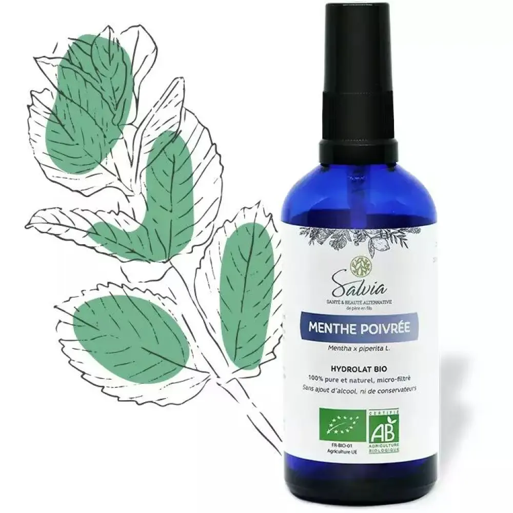 Menthe poivrée - Hydrolat bio - 100 ml Menthe poivrée - Hydrolat bio - 100 ml