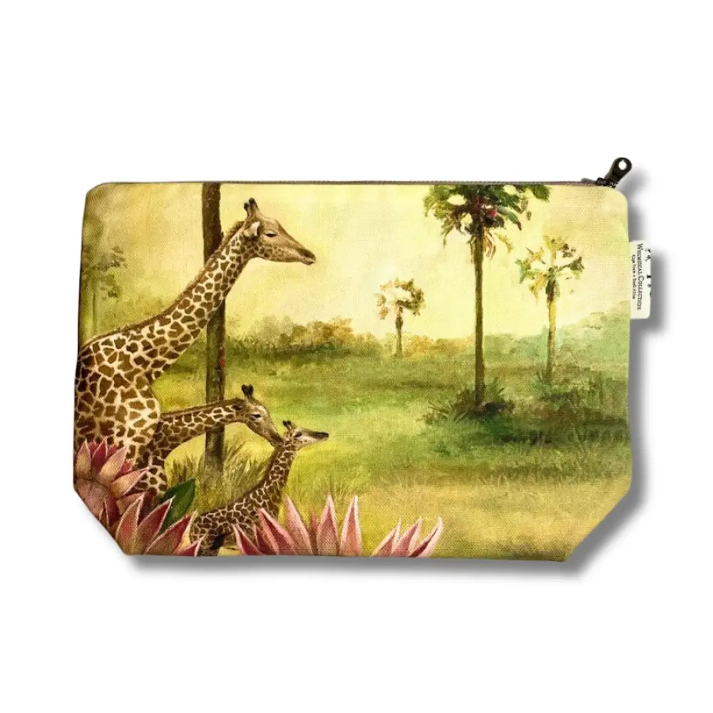 Mzansi-Trading-SPIRIT-GIRAFFE-Waschtasche-Whimsical-Collection-CANVAS-TASCHE-Front