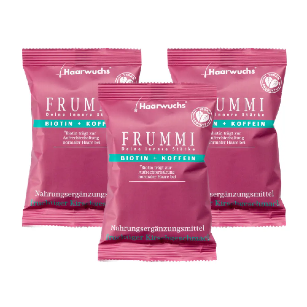 Frummi - 90 Tage  3x 120 gramm & Tangle Teezer Wet + Gratis Haargummi