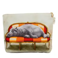Handgefertigte-Waschtasche-aus-Sudafrika-Wildlife-Leisure-Hippo-1