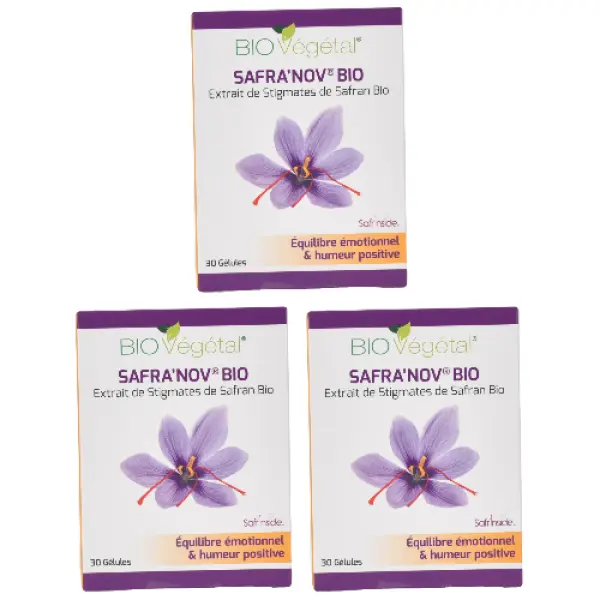 SAFRA'NOV® BIO - Complexe équilibre émotionnel - Lot de 3