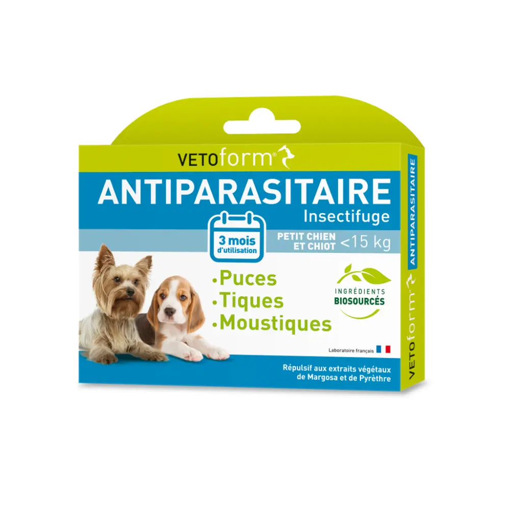 VETO_3D Pack antiparasitaire petit chien et chiot 2023