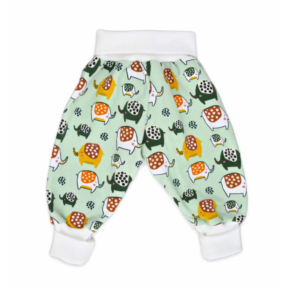 Pumphose_mint-gruen-elefanten-mit-umschlagbund