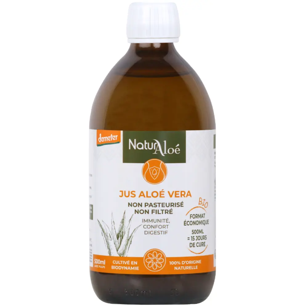 NAT050D - Jus Aloé Vera 500ml -  800x800 Avant