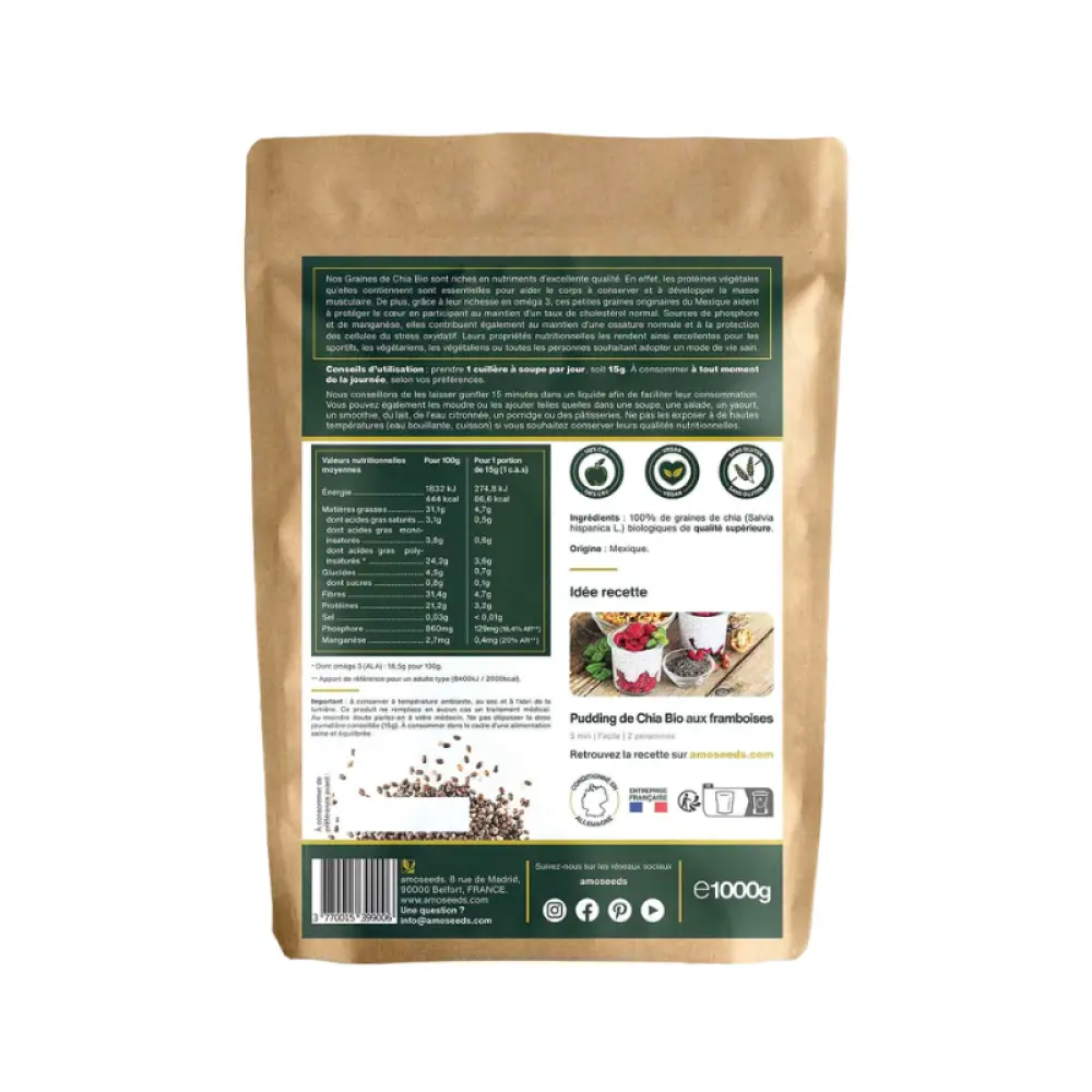 Graines de Chia Back