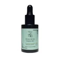 Huile visage fond blanc