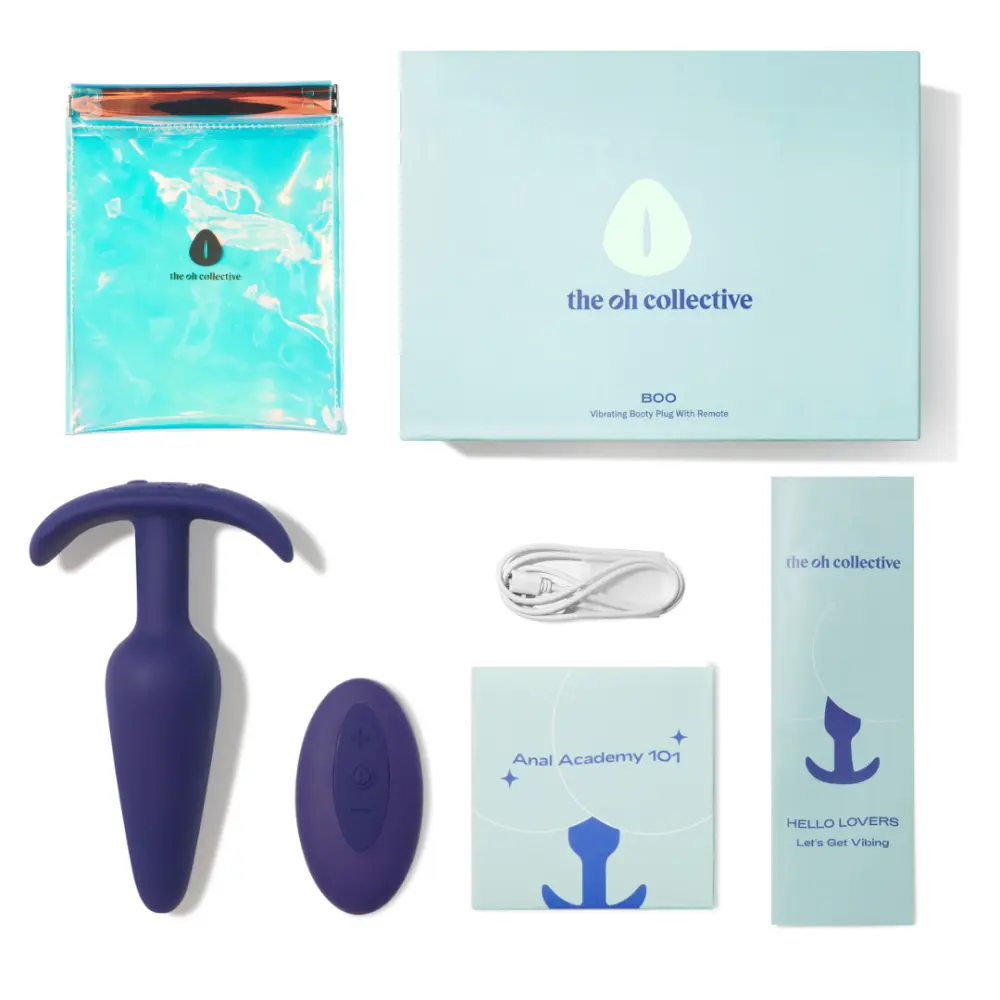 Boo Anal Butt Plug Vibrator with Remote 7