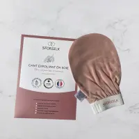 gant exfoliant soie  de murier
