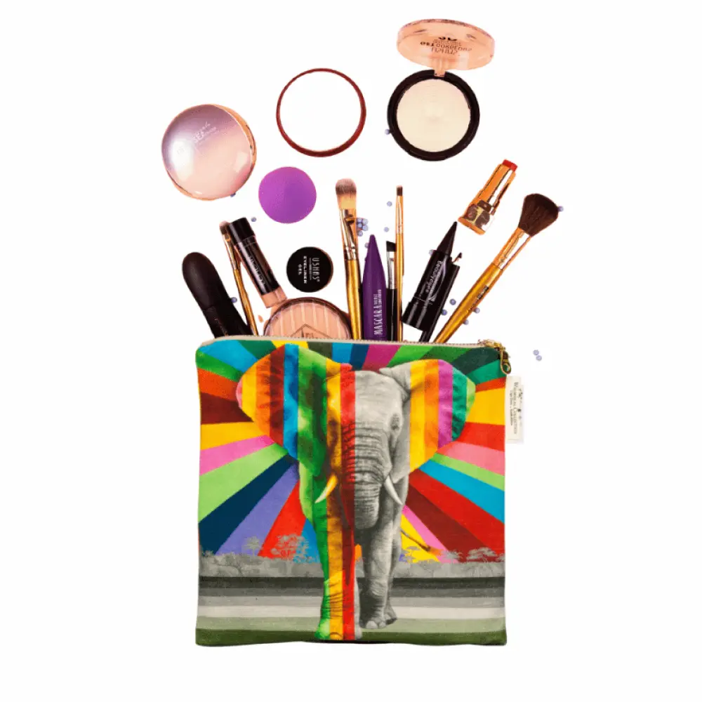 Kosmetiktasche-Schminktasche-Wildlife-in-Colour-Elefant-9