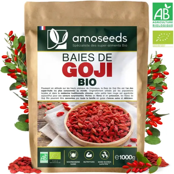 Baies de goji bio - 1000g