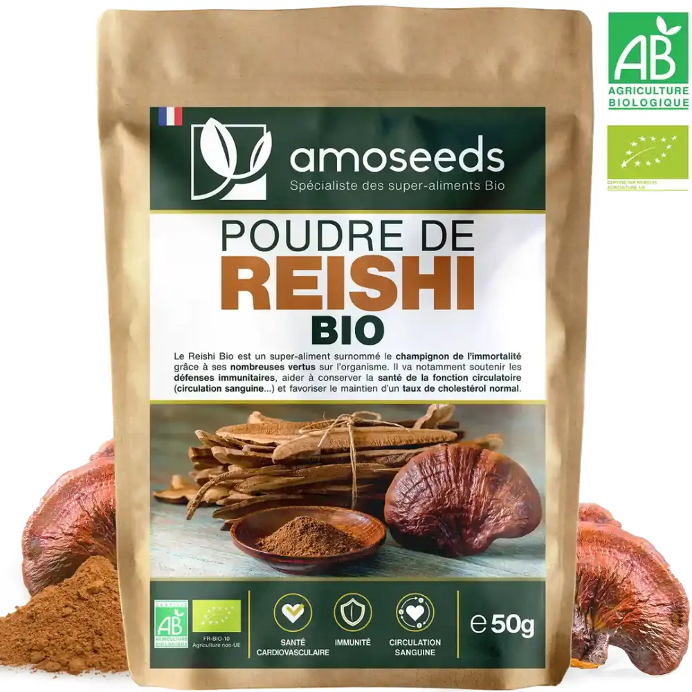 Reishi50GpoudreBioamoseedsspecialistedessuperalimentsbio