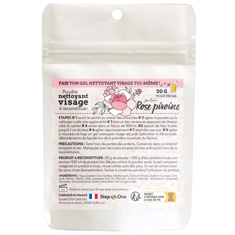 Gesichtsreiniger-Step-One-Pfingstrose