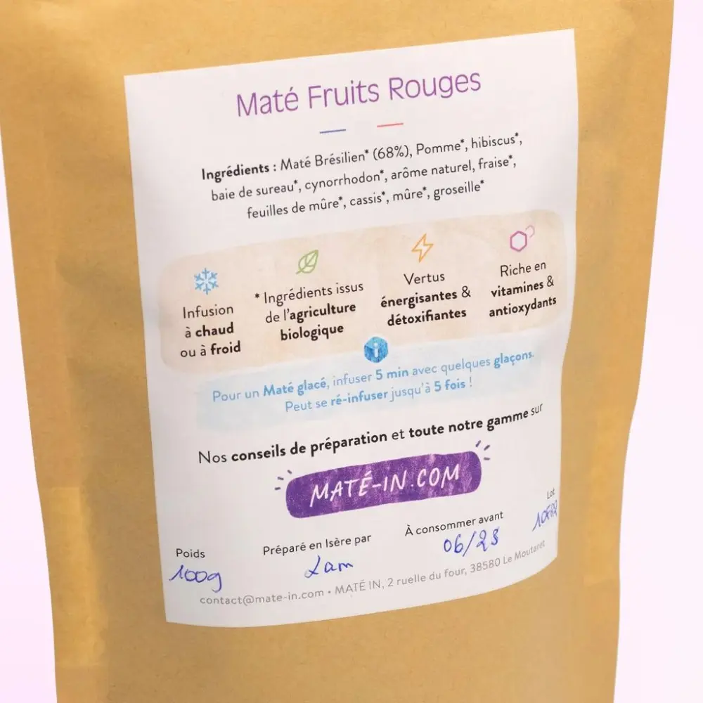 mate fruits rouges dos