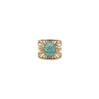 Bague-reglable-Dalilea-en-acier-inoxydable-dore-et-pierre-naturelle-apatite-boutique-bijoux-toulouse