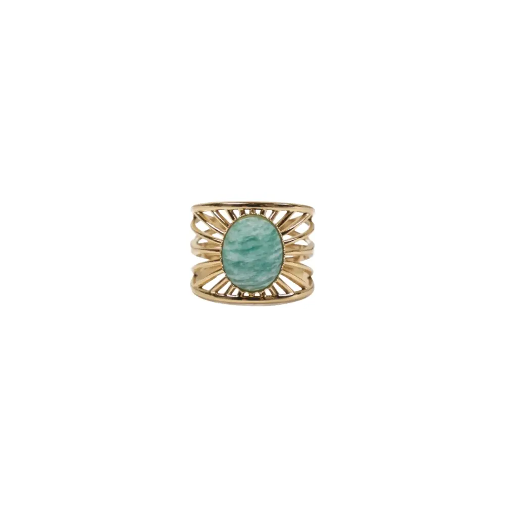Bague-reglable-Dalilea-en-acier-inoxydable-dore-et-pierre-naturelle-apatite-boutique-bijoux-toulouse