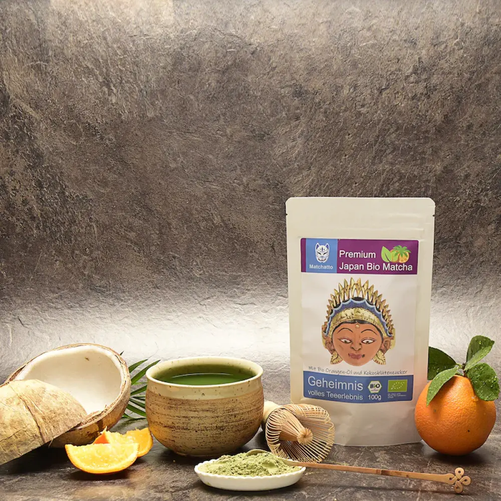 orange kokos matcha zutaten