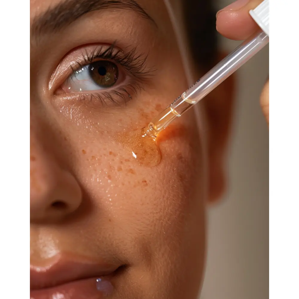 Close-up of Skincare Application